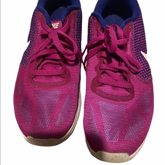 Nike Shoes Womens 8 Purple Blue Revolution 3 Running Training Sneakers - Picture 8 of 11
